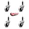 Service Caster 2 Inch Thermoplastic Rubber Wheel 3/4 Inch Expanding Stem Caster SCC, 4PK SCC-EX05S210-TPRS-34-4 - alternate 2